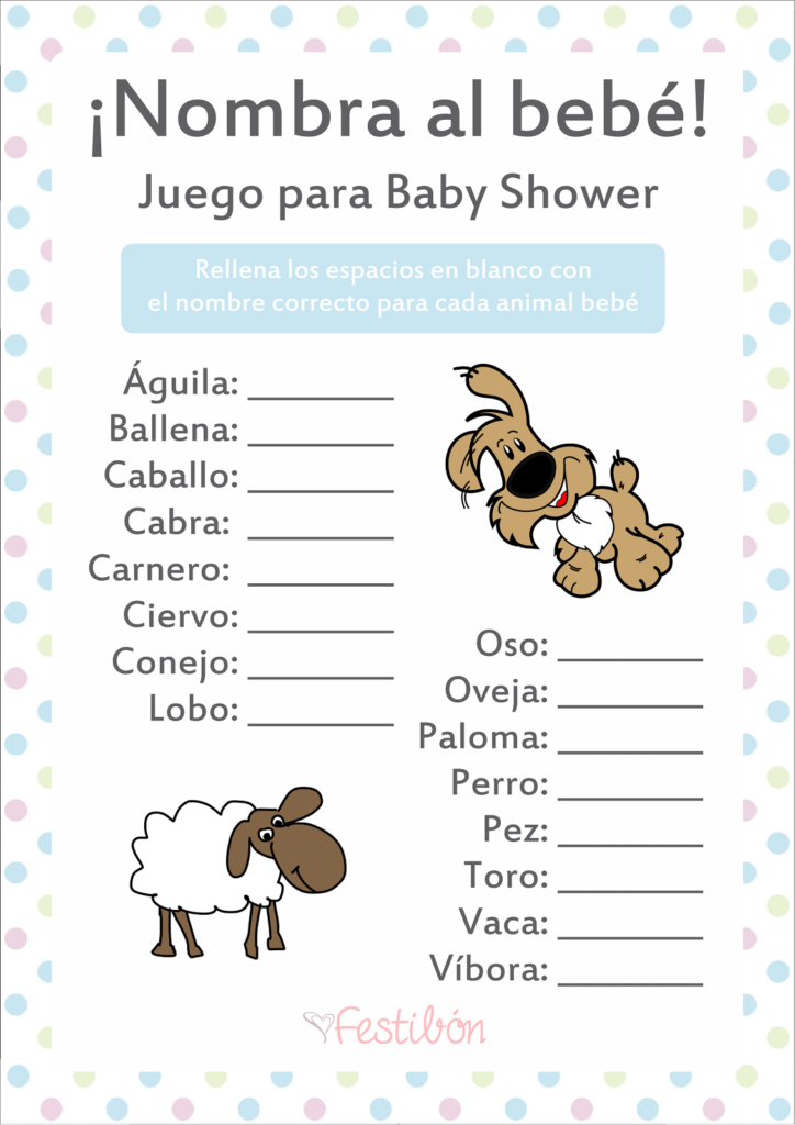 11 Juegos para Baby Shower | Bebeazul.top