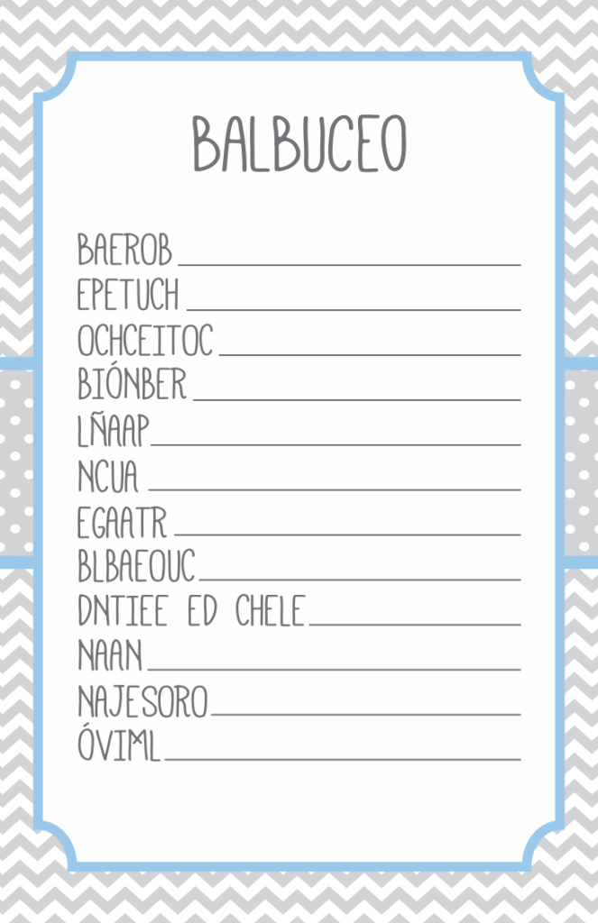 11 Juegos Para Baby Shower Bebeazultop