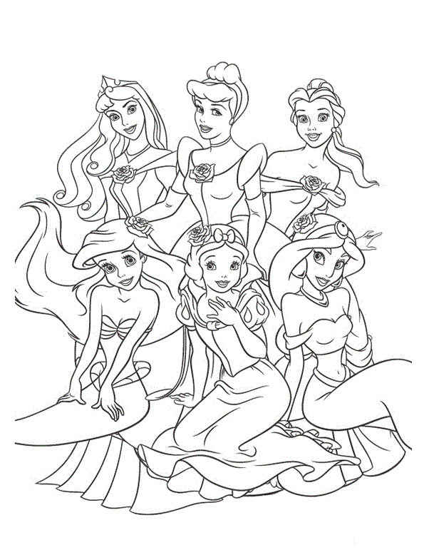 Princesas Disney Para Colorear Bebeazul Top