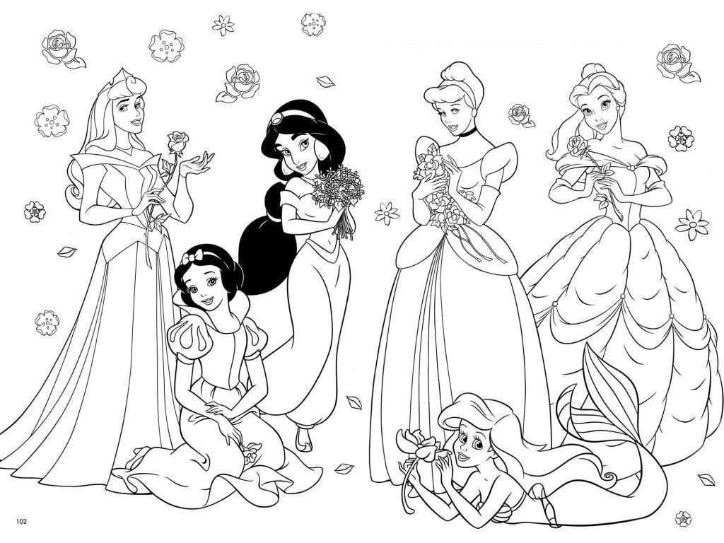 Princesas Disney Para Colorear Bebeazul Top