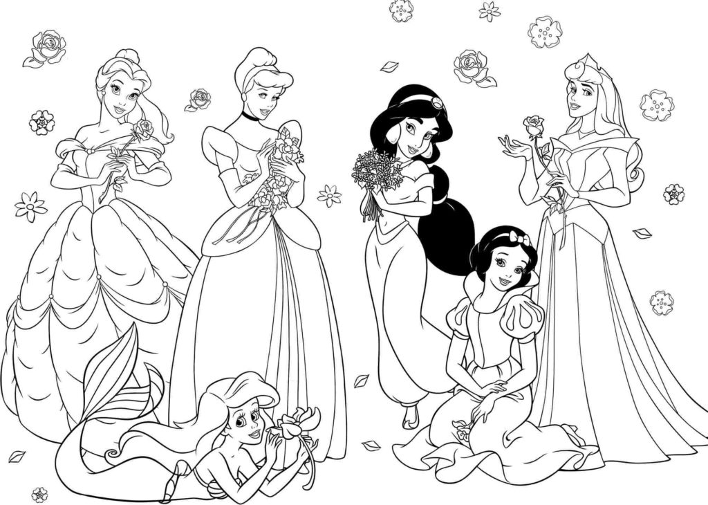 Princesas Disney para colorear 