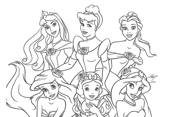 Princesas Disney para colorear 