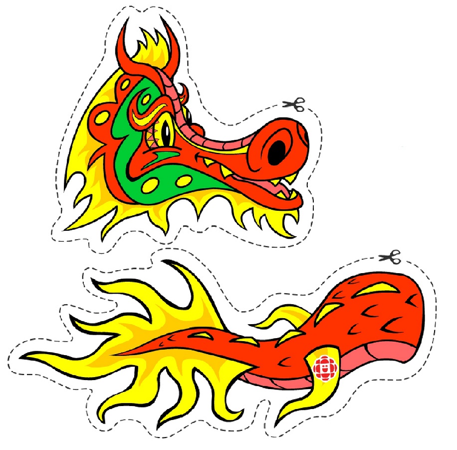 Голова и хвост китайского дракона