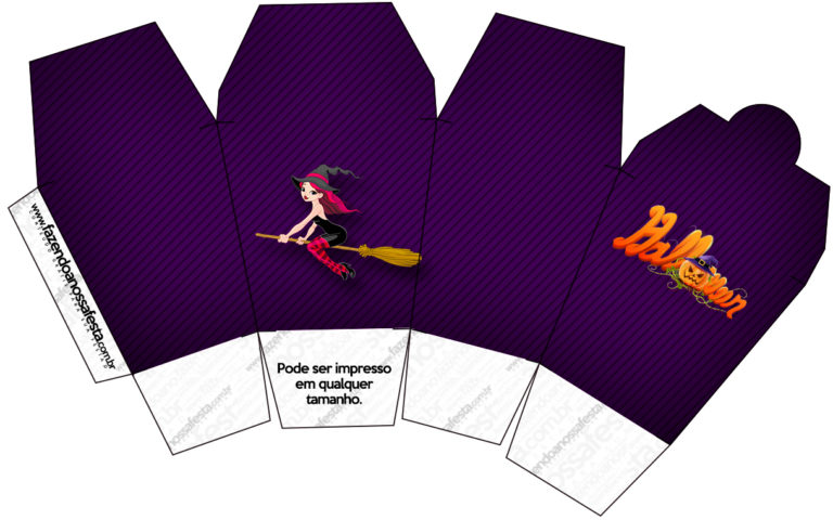 Cajas para la fiesta de Halloween con una brujita | Bebeazul.top