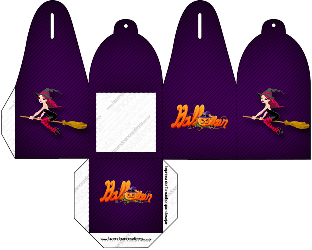Cajas para la fiesta de Halloween con una brujita | Bebeazul.top