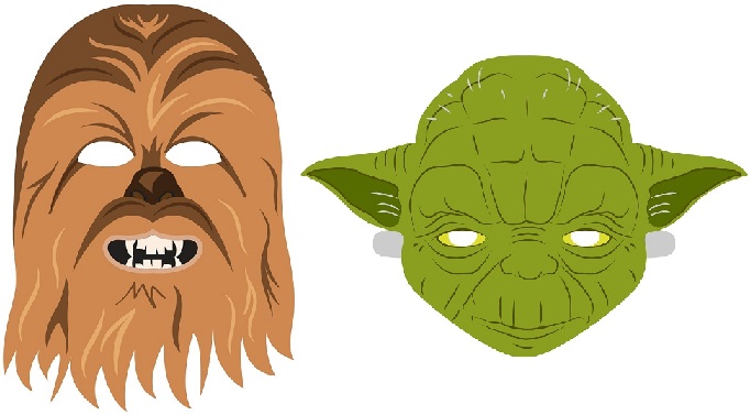 papa Oxido Paisaje 20 Máscaras de Star Wars ¡ para imprimir y disfrazarse ! | Bebeazul.top
