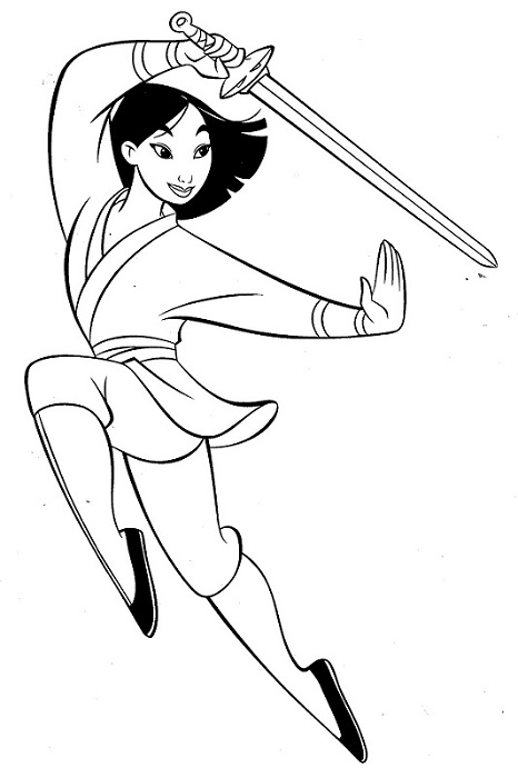 Featured image of post Dibujos De Princesas Para Colorear Mulan Mulan es la princesa disney m s guerrera de todas
