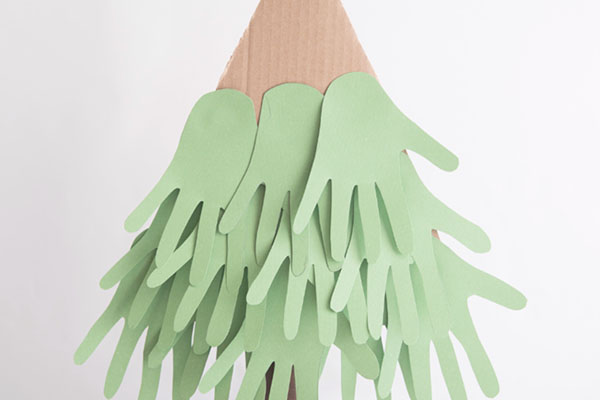 Diy árbol navidad cartulina