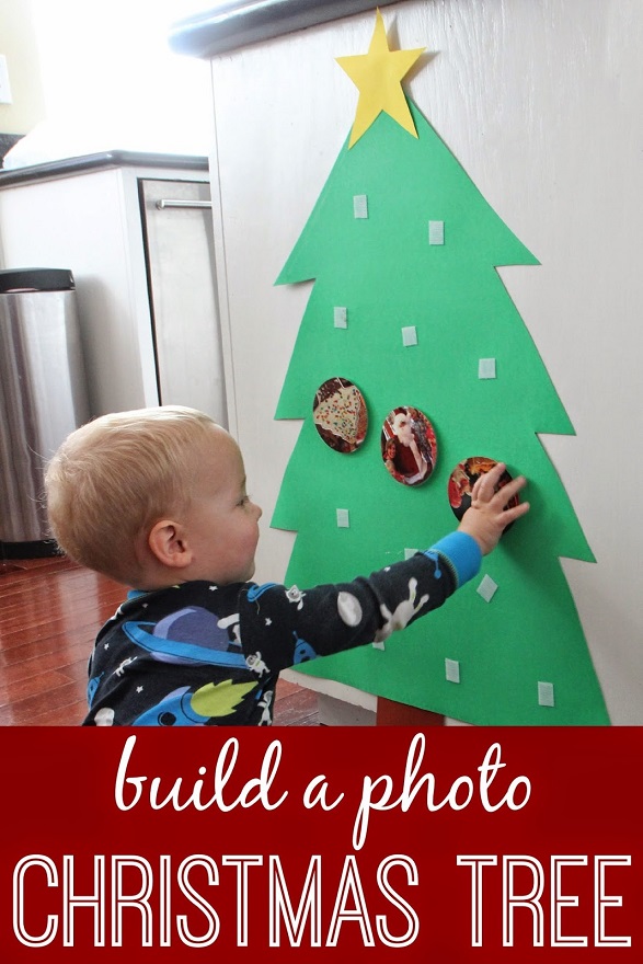 árbol de Navidad para fotos diy