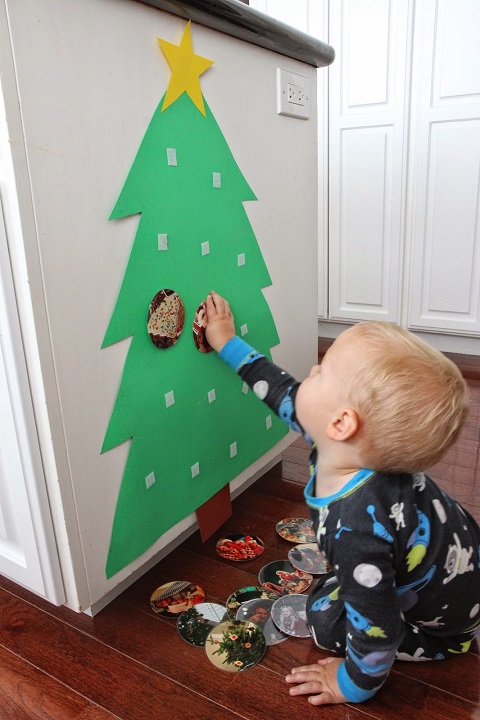 árbol de Navidad para fotos diy