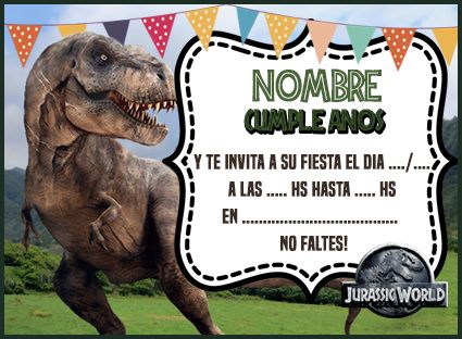 dinosaurios para cumpleaños