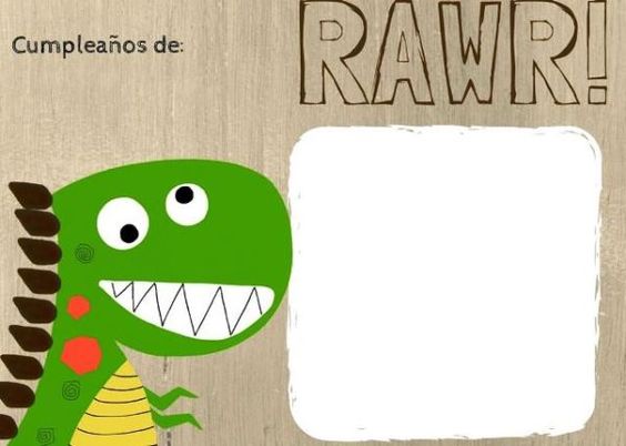 Invitaciones de Cumpleaños de Dinosaurios