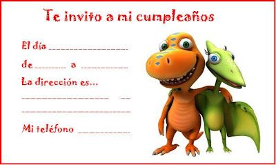 Invitaciones de Cumpleaños de Dinosaurios