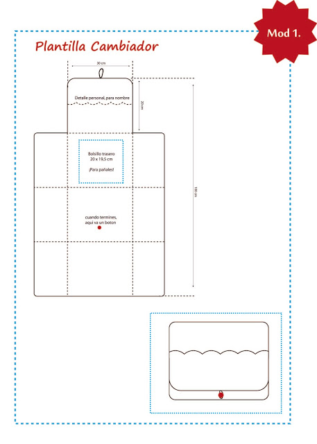 ¿Quieres hacerle un bolso-cambiador a tu bebe?