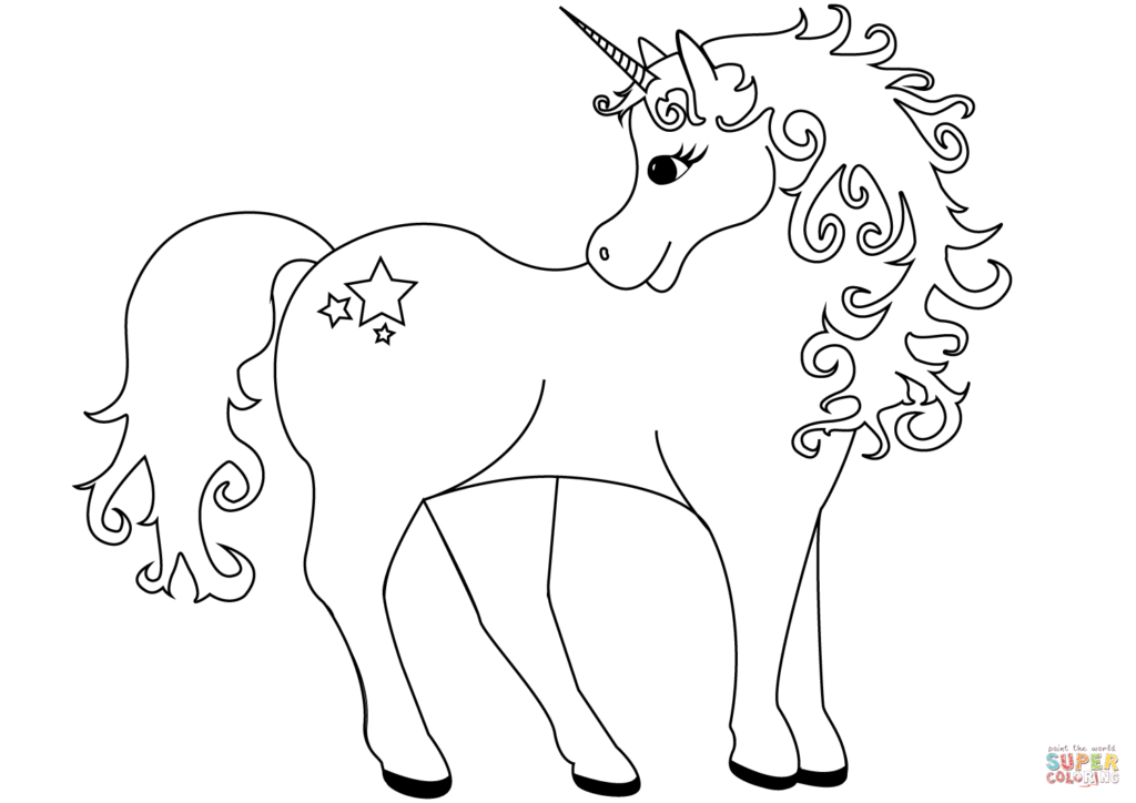 lámina de unicornio para pintar