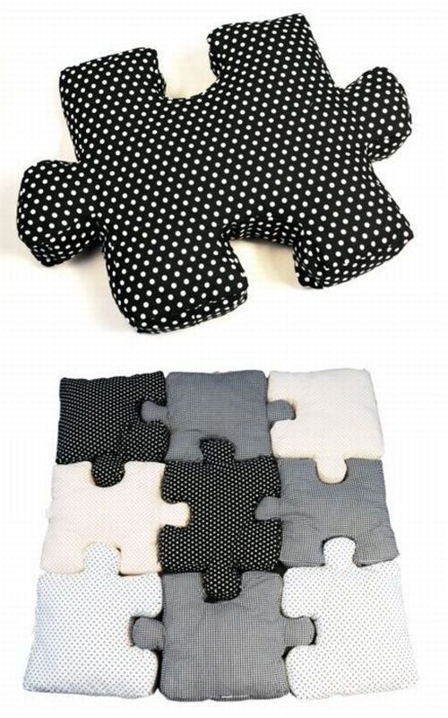 novedades para niños, alfombras con formas de puzzles