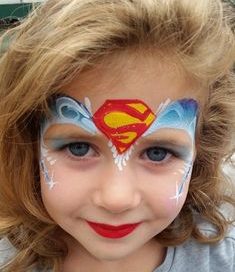 maquillaje de supergirl para niña