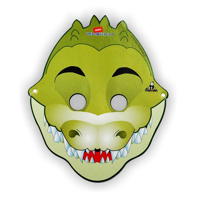 máscara infantil de dinosaurio