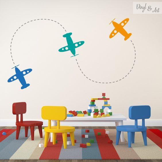 Decorando su dormitorio con Aviones