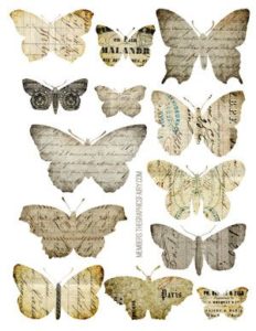 Plantillas de Mariposas Vintage y más para decoración y manualidades